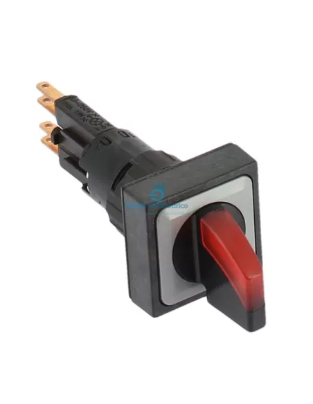 Eaton Q25lwk1r-rt Selector iluminado rojo de 2 posiciones